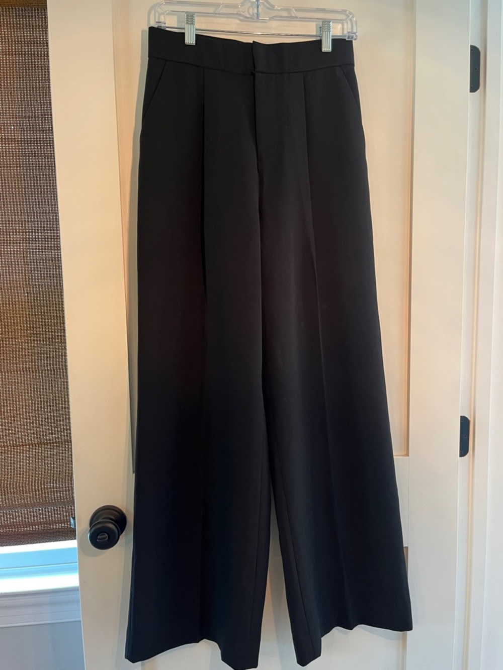 Elie Tahari Black Wide-Leg Dress Pants